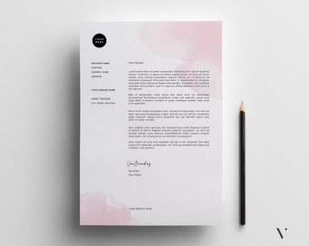 Editable Letterhead Template, Modern Business Design (Word, PDF)