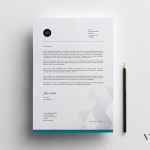 Plantilla de membrete Word editable, Pdf imprimible, membrete comercial, membrete corporativo, membrete moderno, membrete personalizado
