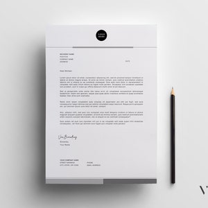 Plantilla de membrete Word editable, Pdf imprimible, membrete comercial, membrete corporativo, membrete moderno, membrete personalizado
