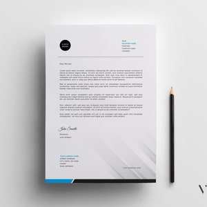 Plantilla de membrete editable en Word, PDF imprimible, membrete comercial, membrete corporativo, membrete moderno, membrete personalizado