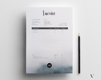 Editable Invoice Template | Printable Business Billing Form (MS Word)