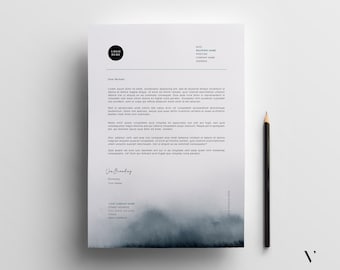 Editable Business Letterhead Template Word, Printable PDF