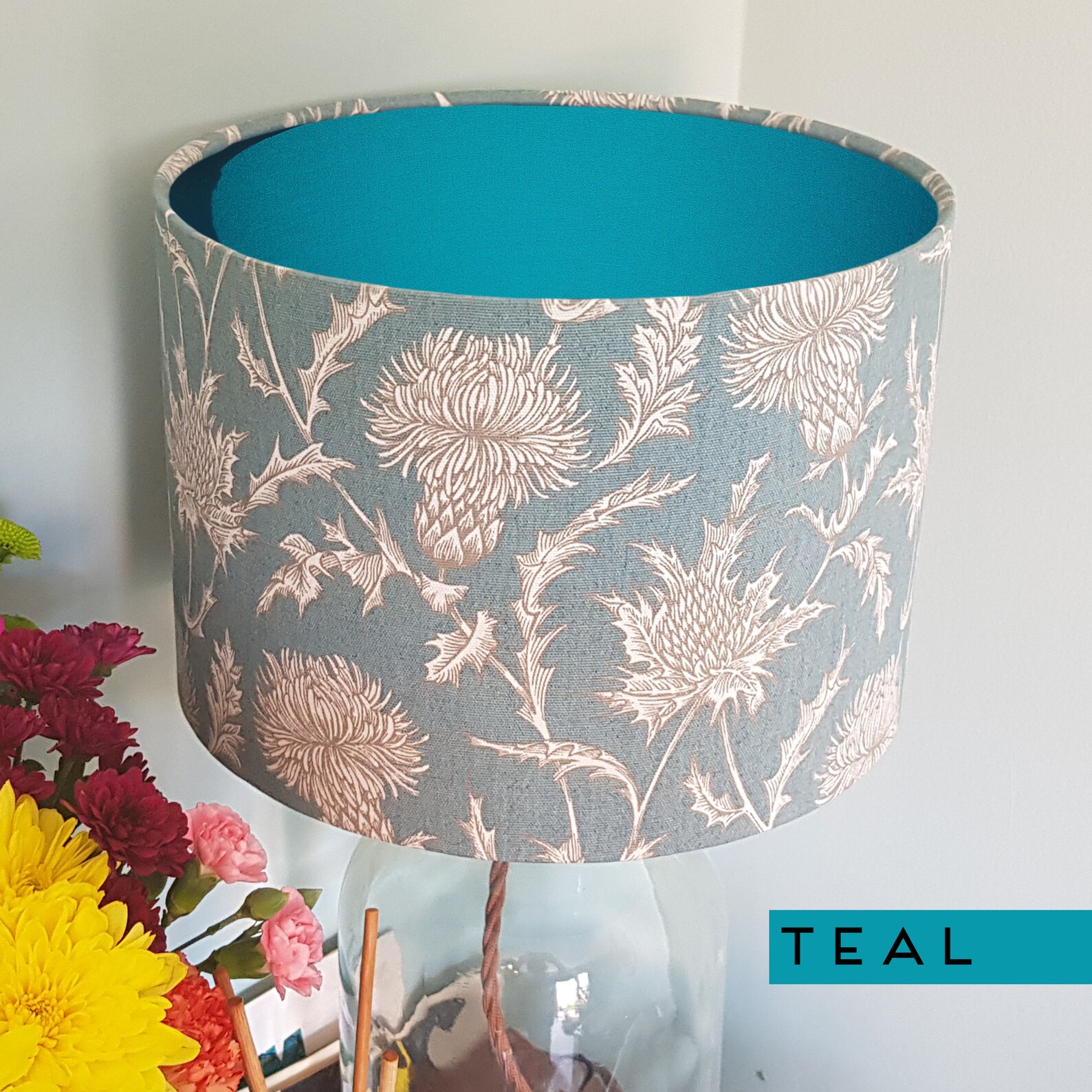 Teal Lampshade Table Lamp Shade Ceiling Light Shade Ceiling Etsy