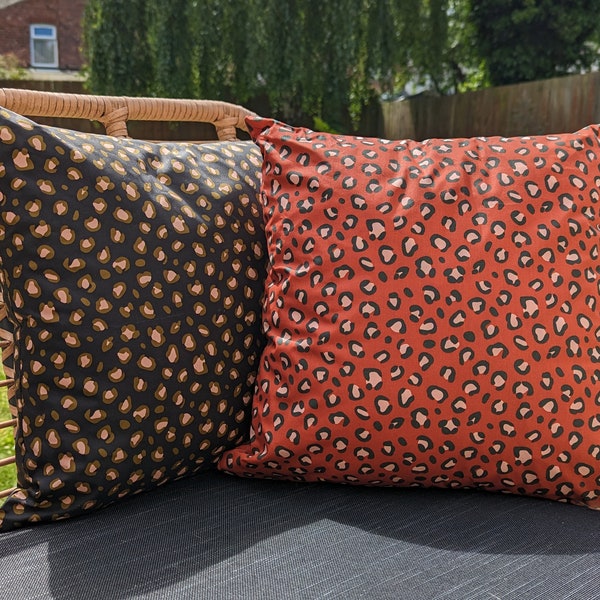 Outdoor Water Resistant Cushions, Garden Cushions, Animal Print Cushion, Patio Furniture Cushions, Cheetah Print, Outdoor Bench Cushions