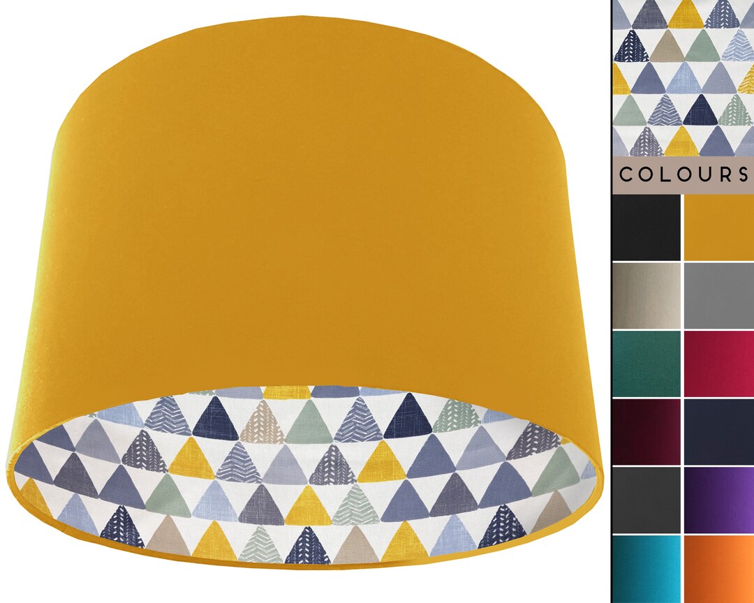 Triangular Lampshade Geometric Scandinavian Lampshade: Modern Triangle Light Shade - Etsy UK