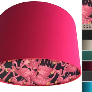 Pantalla de lámpara con forma de flamenco tropical: Pantalla de lámpara rosa para decoración del hogar Rosa