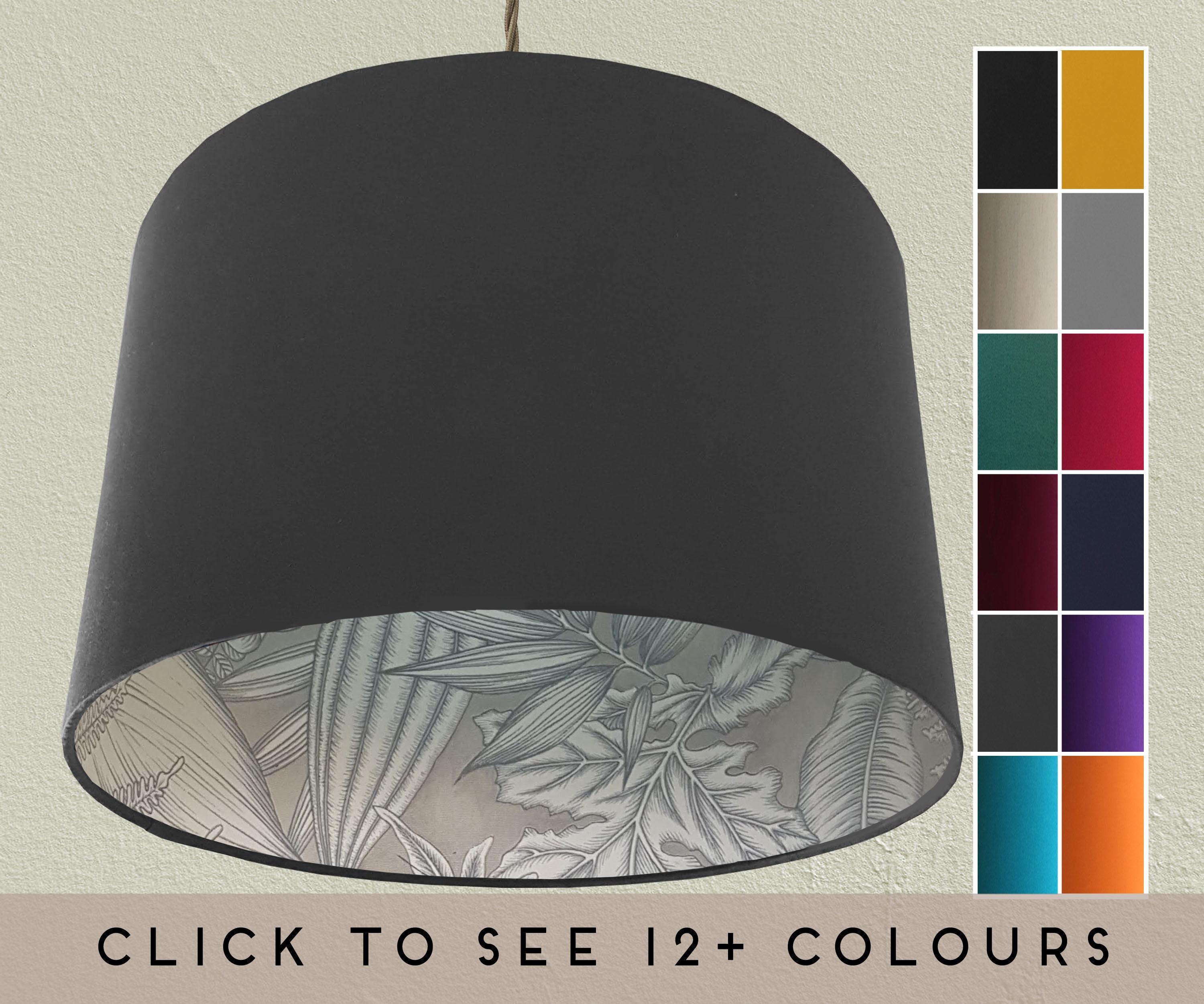 Grey Lampshade Ceiling Light Table Lamp Shade Grey Light Etsy