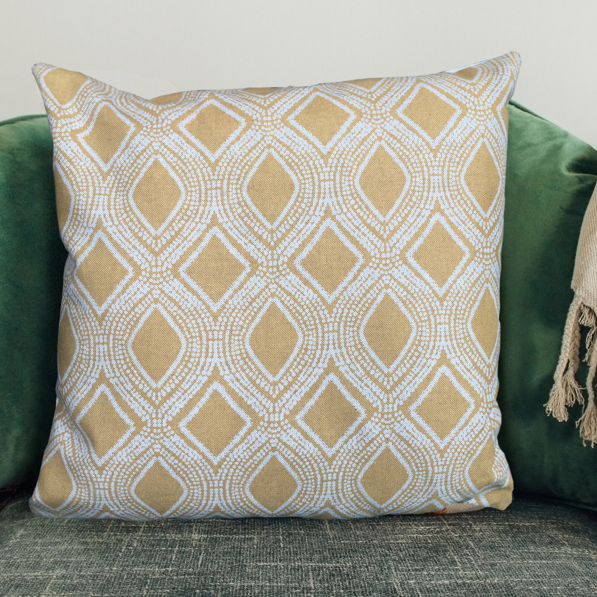 Boho Cushion Cover Yellow Cushion Sofa Cushion Scatter Etsy UK