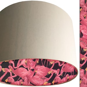 Pantalla de lámpara con forma de flamenco tropical: Pantalla de lámpara rosa para decoración del hogar Cream