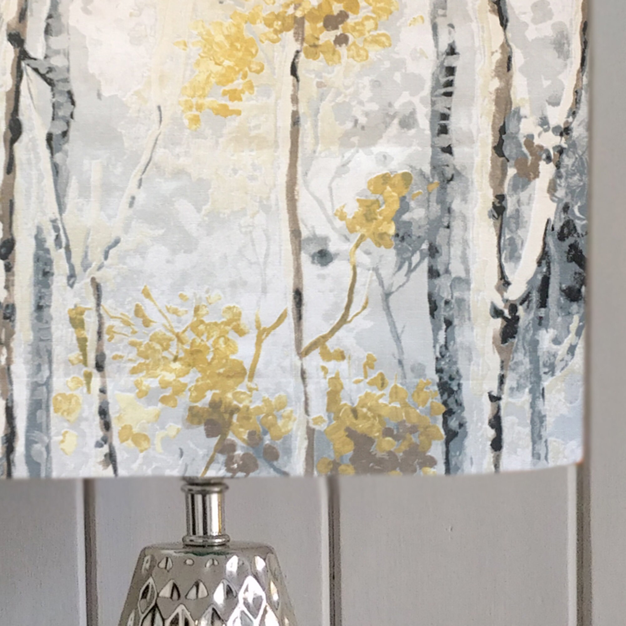 Silver Birch Lampshade Grey Lampshades Ceiling Lampshade Etsy