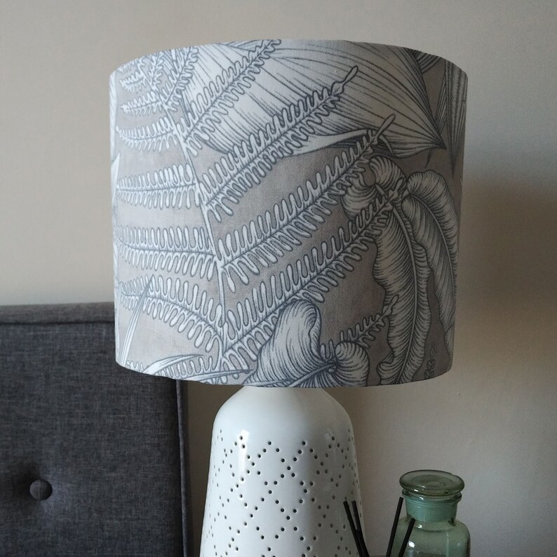 Grey Lampshade Ceiling Light Shade Table Lampshades Grey Etsy
