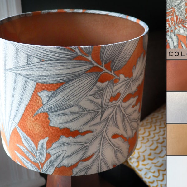Orange Lamp Shade Etsy UK
