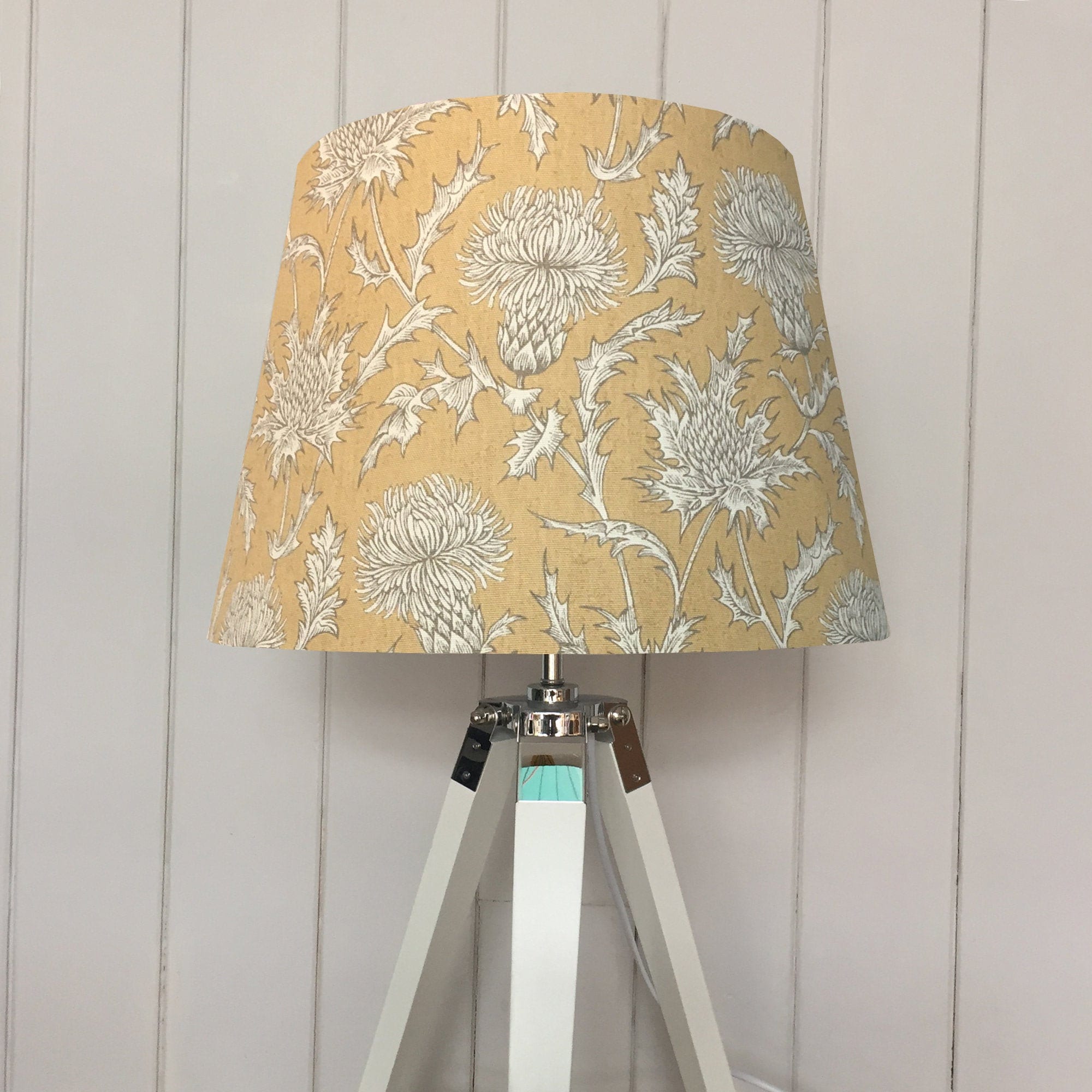 Yellow Lampshade Mustard Lampshade Empire Light Shade Etsy