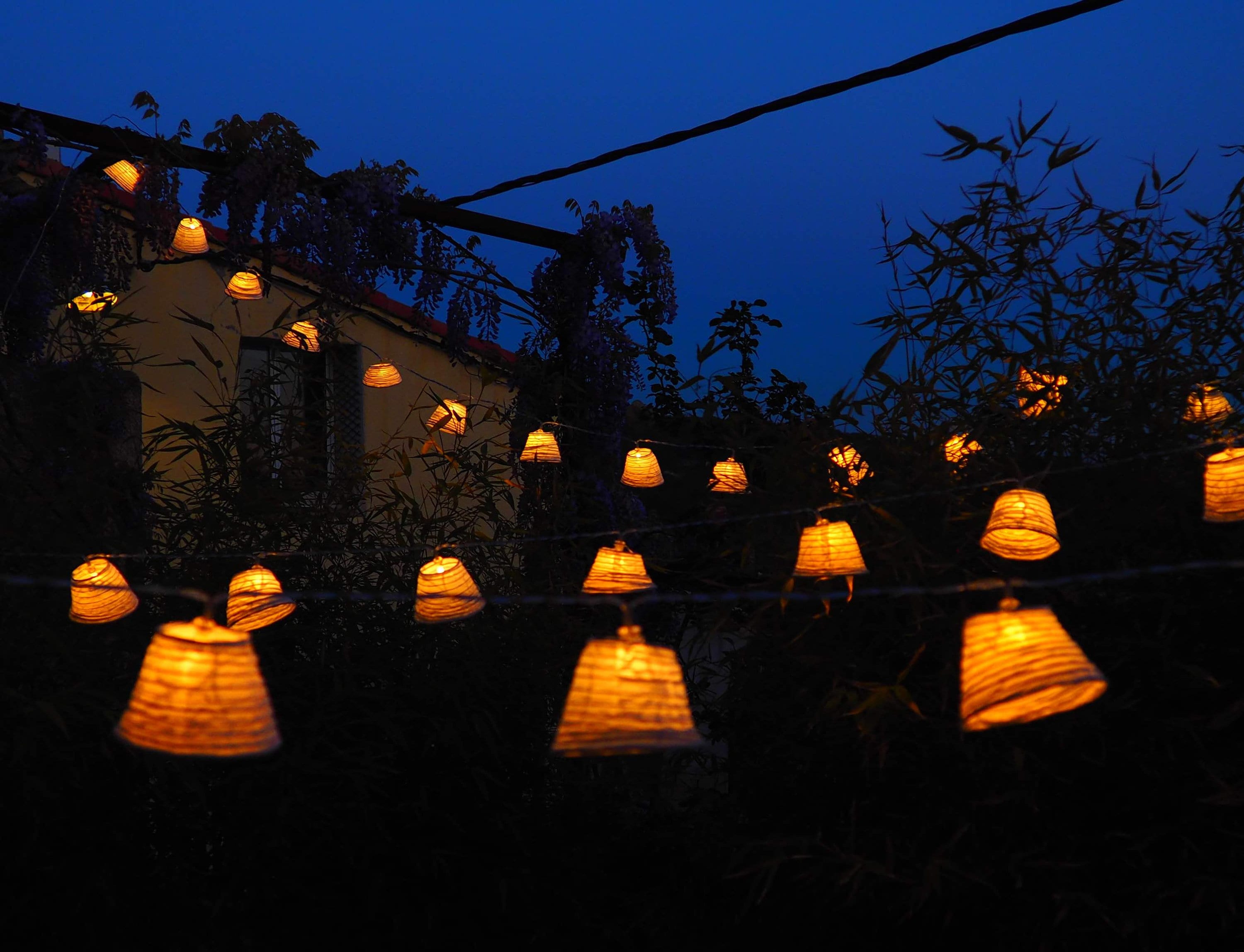 Guirlande lumineuse LED intérieure 3m, 15 décos en bambou, transformateur  et prise fournis