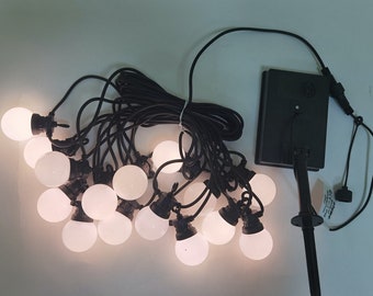 Solar Guinguette Garlands 15 white or multi-colored bulbs L:6m