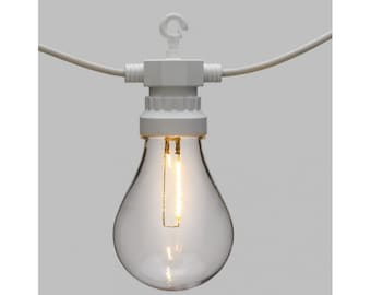 Vintage 5m50 connectable light guinguette 10 LED filament lamps 2200K