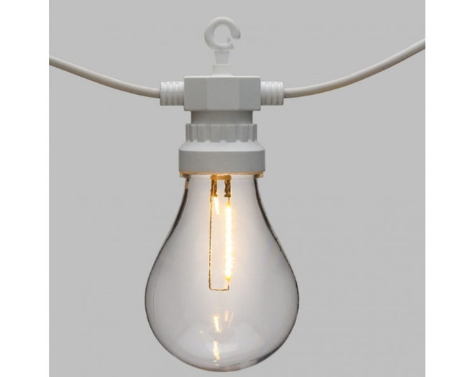 Vintage 5m50 connectable light guinguette 10 LED filament lamps 2200K