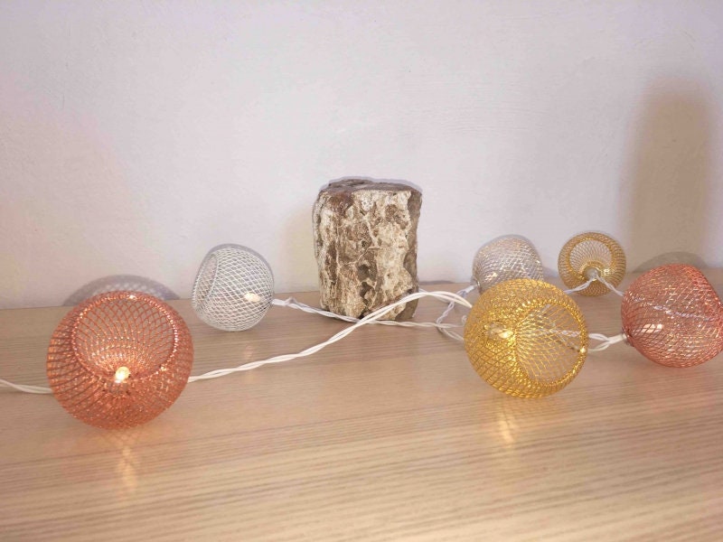 Guirlande lumineuse USB nomade 15 LED blanc chaud décorations ballons