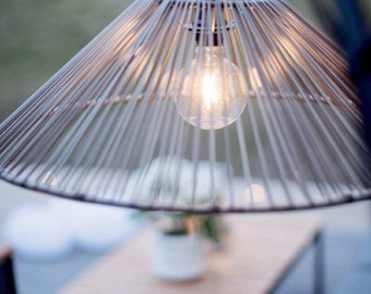 Outdoor light pendant, diameter 38 cm, 2.50m cable and waterproof E27 socket included