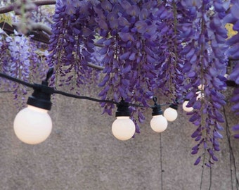 Festive Guinguette Garland 12m Connectable 40 white or multi-colored lamps