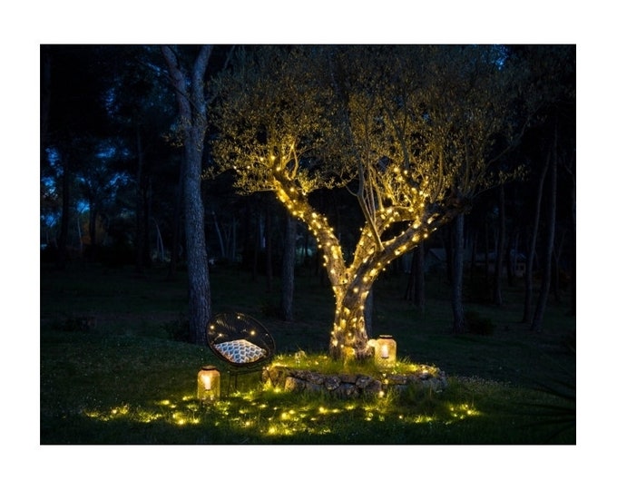 Outdoor string lights 15m to 75m, 100 to 500 very bright LEDs