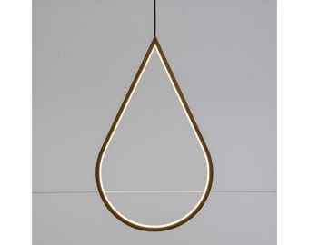 Luminous pattern in Neon flex and interior bamboo