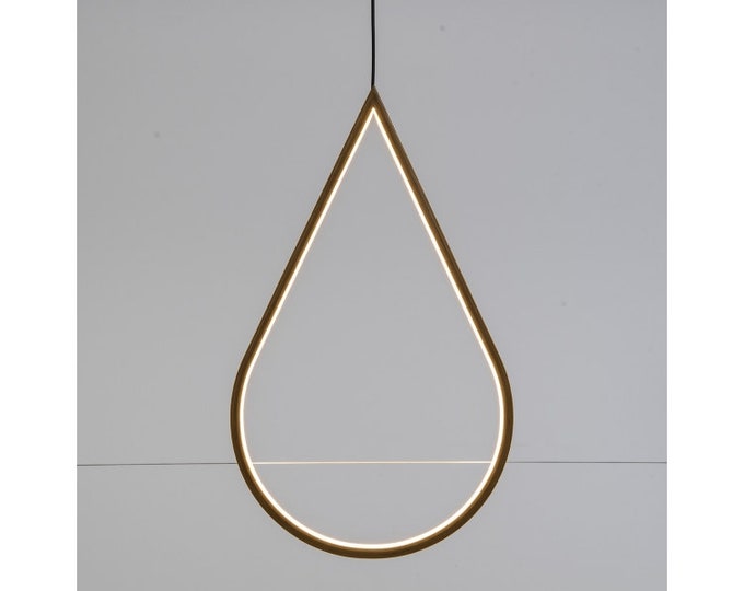 Luminous pattern in Neon flex and interior bamboo