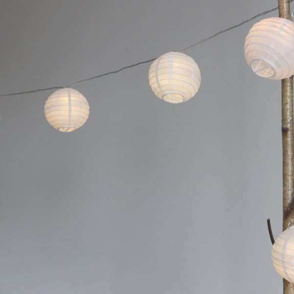 Lanterns - Guirlande lumineuse pour intérieur 20 lanternes papiers 6m