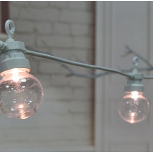 Guinguette Festive 6m Koppelbare lichtslinger, 20 transparante lampen