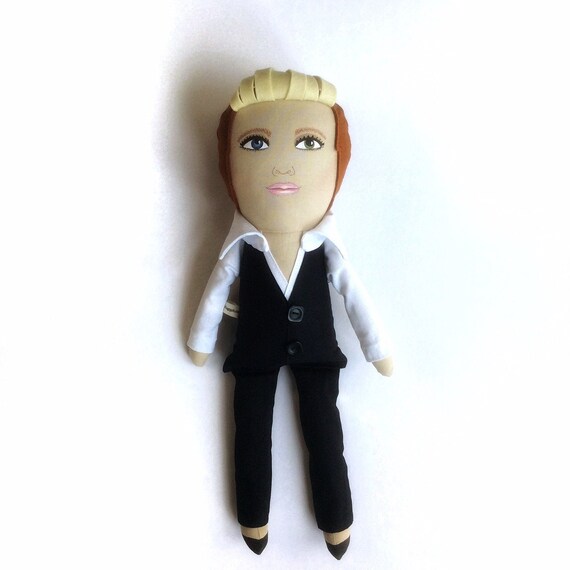 Thin White Duke David Bowie Doll Bowie Handmade Doll Etsy