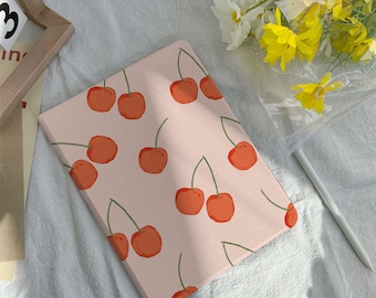 Coque mignonne Rose Cherry pour Apple iPad 9.7 « 10.2 » 10.5 » 11 pouces, iPad Air 2 3 4 iPad mini 6 5 4 3 iPad Pro iPad 2021 2020 Case