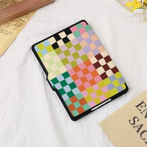 Colored Mosaic Square Kindle Case Cover For Kindle 11 Paperwhite 1/2/3/4, Kindle 2019/2022, Kindle Paperwhite 2021 Cover, Kindle 11th Case image 4