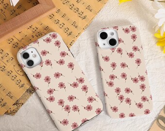 Floral Flowers Phone Case Cover For iPhone 15 14 13 12 11 Pro Max Xr Mini SE Case Exquisite iPhone 15 14Plus Pro Case Aesthetic iPhone Cover