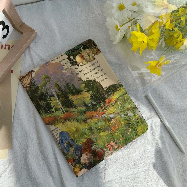 Creative oil painting iPad Case Cover For iPad 9.7" 10.2" 10.9" 11 inch, iPad Air 2 3 4 iPad mini 6 5 4 3 iPad Pro iPad 2022 2021 2020 Case