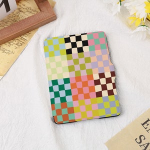 Colored Mosaic Square Kindle Case Cover For Kindle 11 Paperwhite 1/2/3/4, Kindle 2019/2022, Kindle Paperwhite 2021 Cover, Kindle 11th Case zdjęcie 1