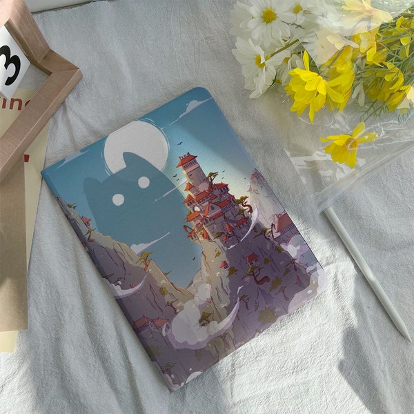 Anime Landscape Ghost iPad Case Cover For iPad 9.7" 10.2" 10.9" 11 inch, iPad Air 2 3 4 iPad mini 6 5 4 3 iPad Pro iPad 2022 2021 2020 Case