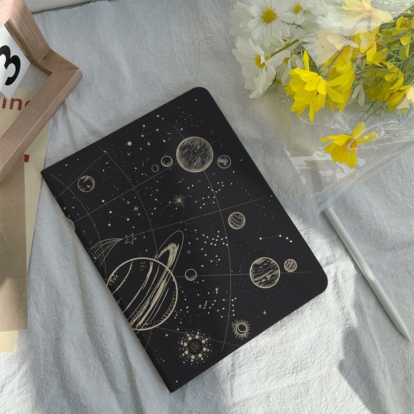 Star Space Planet iPad Case Cover For iPad 9.7" 10.2" 10.9" 11 inch, iPad Air 2 3 4 iPad mini 6 5 4 3 iPad Pro iPad 2022 2021 2020 Case