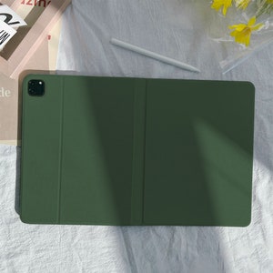 Dark green Cover Case For Apple iPad 9.7 10.2 10.5 11 inch,iPad Air 2 3 4 iPad mini 6 5 4 3 iPad Pro iPad 2021 2020 Case image 6