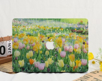 Pretty Flowers Macbook Shell Case For Macbook Air 15 13 11 M1 M2 Air 13 A2681, A2337, Macbook Pro 16 15 14 13 Apple Laptop 2023 2022 Cover