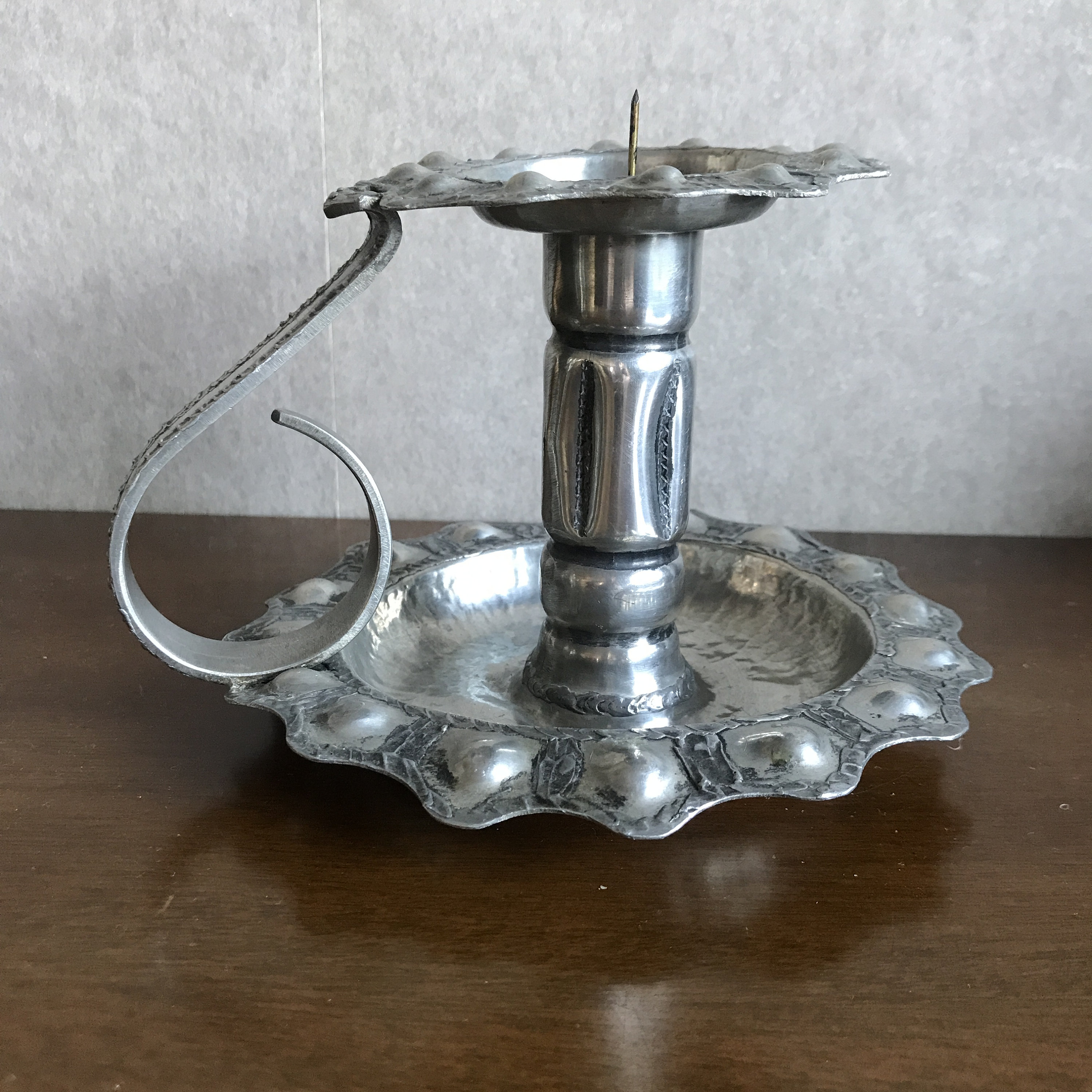 Vintage Norwegian Handmade Pewter Candle Holder by S. Etsy