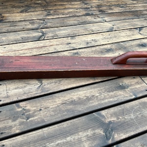 Antique Norwegian Handmade Mangle Board with Handle, Traditional Norwegian Wedding Gift, Telemark Norway