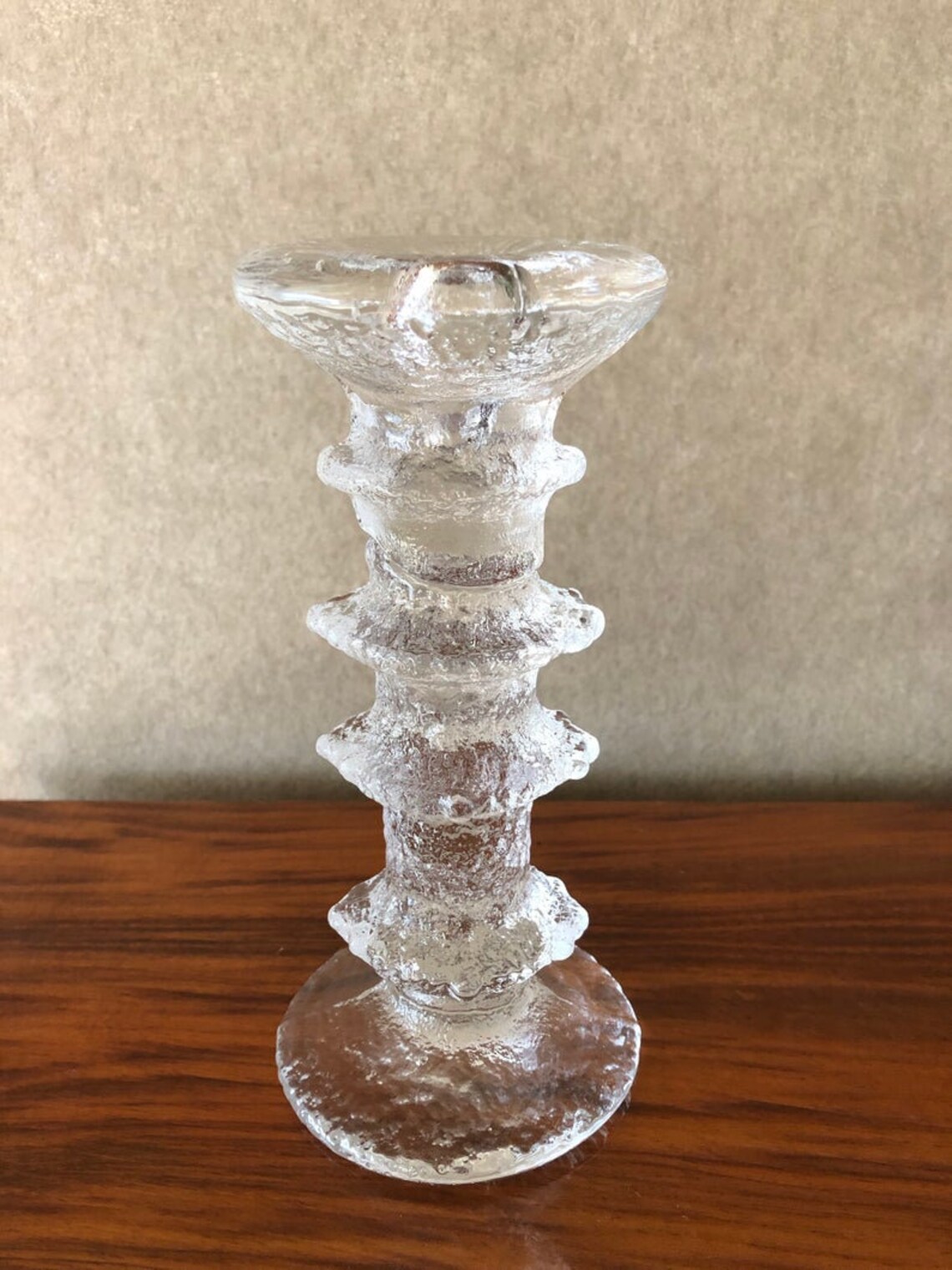 Vintage Rare Iittala Festivo Crystal Candle Holder by Timo Etsy