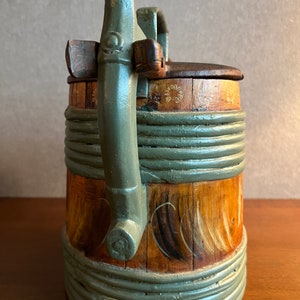 Original Antique Swedish Tutkane, Swedish «Kurbitsmaleri», Dalarna Folk Art, 1849, Dalarna Sweden image 3