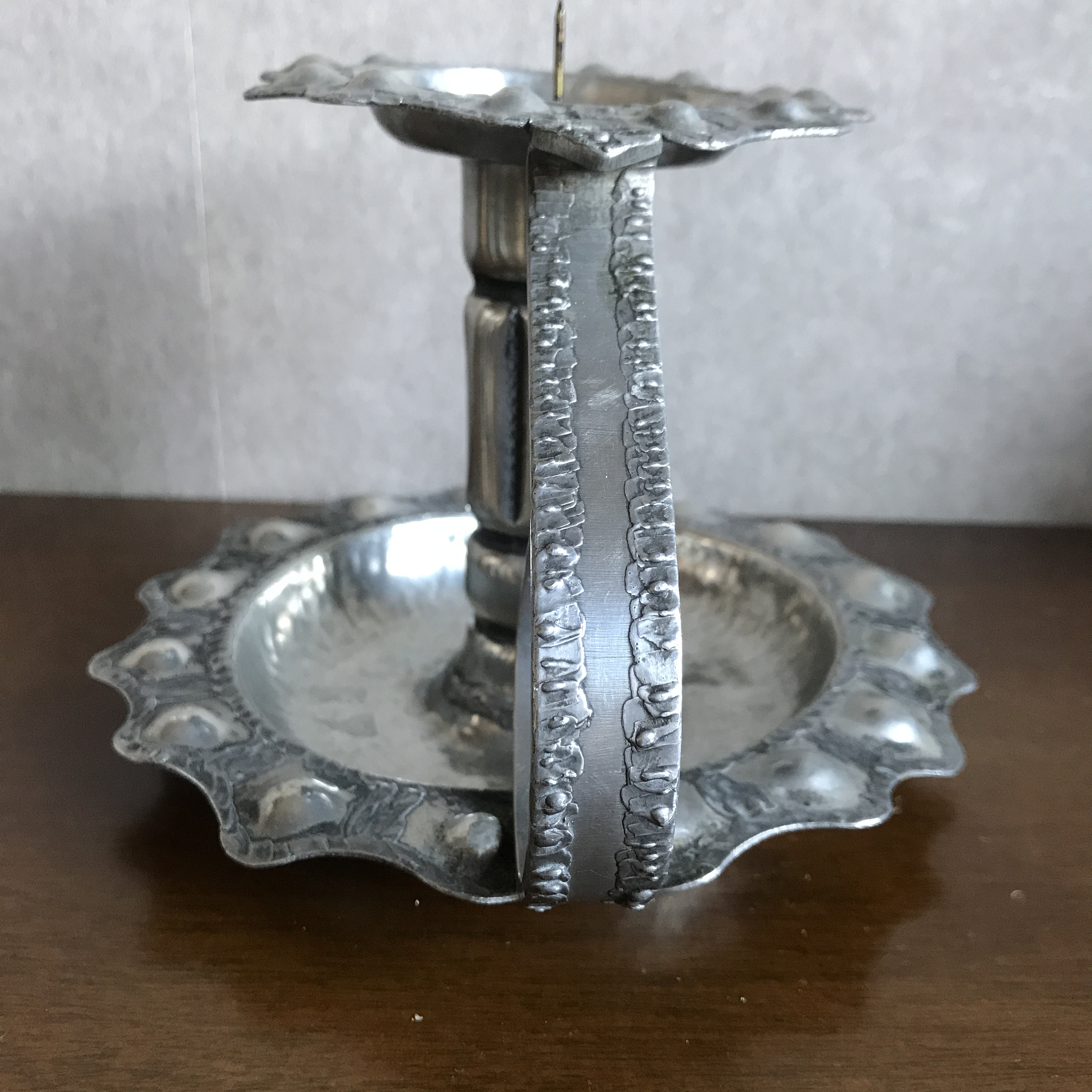 Vintage Norwegian Handmade Pewter Candle Holder by S. Etsy