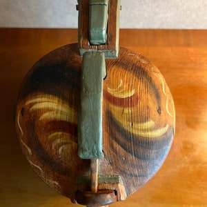 Original Antique Swedish Tutkane, Swedish «Kurbitsmaleri», Dalarna Folk Art, 1849, Dalarna Sweden image 8