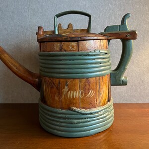 Original Antique Swedish Tutkane, Swedish «Kurbitsmaleri», Dalarna Folk Art, 1849, Dalarna Sweden image 2