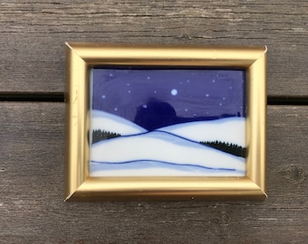 Vintage Art Tile, Signed by Anne Marie Odegaard, Porsgrund Porcelain, Norway