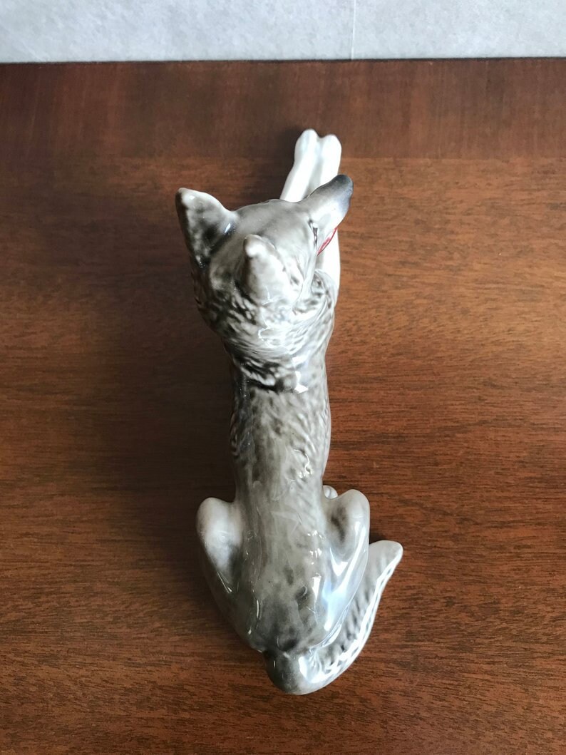Vintage Porcelain German Shepherd Figurine by Boris Vorobjev Etsy