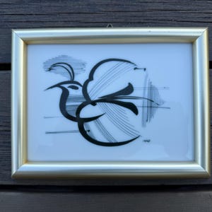 Vintage Porsgrund Porcelain Art Tile, Signed by Anne Marie Odegaard, Porsgrunn Telemark Norway