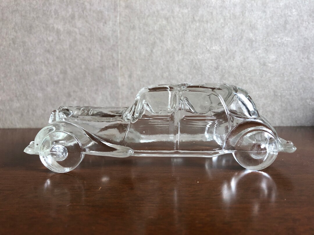 Vintage Collectible Glass Paperweight in Shape of a Car, 1960s - Etsy